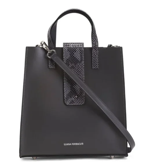 LUANA FERRACUTI Bags Luana Ferracuti Italy Leather Grigio Tote